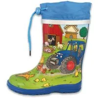 Beck Gummistiefel Bauernhof Gummistiefel (wasserdichter, schmaler Stiefel, für trockene Füße bei Regen und Matschwetter) herausnehmbare Innensohle, weicher flexibler Naturkautschuk