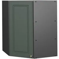Vicco Eckhängeschrank Fame-Line, Grün-Gold Landhaus/Anthrazit, 57 cm (1-St., 1 Hängeschrank) Eckhängeschrank