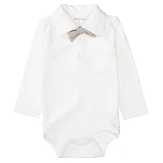 STACCATO - Kn.-Body mit Fliege offwhite - Gr. - 68