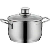 WMF Fleischtopf Diadem Plus, Cromargan® Edelstahl Rostfrei 18/10 (2-tlg), breiter Schüttrand, außergewöhnliches Design, spülmaschinengeeignet
