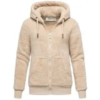 REPUBLIX Sweatjacke JANIE Damen Teddy Sweatjacke Plüsch Hoodie Pullover Zipper Jacke