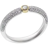 Firetti Fingerring Schmuck Geschenk Silber 925 Damenring Verlobungsring Ring, mit Zirkonia (synth)