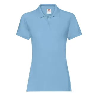 Fruit of the Loom - "Premium" Poloshirt für Damen (Himmelblau)