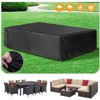 LMaxhome Gartenmöbel-Schutzhülle Abdeckhaube 420D Oxford Gewebe Wasserdicht Outdoor Patio Garten Lounge (180x120x74cm, 215x140x74cm, 228x165x74cm, 248x198x74cm, 270x180x90cm, 315x160x70cm, Premium Schutzhülle), Anti-UV Winterfest Regenschutz Abdeckpl