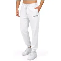 Smilodox Jogginghose Kayson, Oversize Freizeithose mit Reißverschlusstaschen, Tunnelzug weiches flauschiges Material Logo Sweathose Sport Alltag