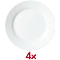 Ritzenhoff & Breker Dessertteller Bianco, (4 St), Ø 19 cm, spülmaschinen-/ mikrowellengeeignet