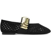 DeeZee Deezee Damen-Ballerinas Schwarz Ballerina