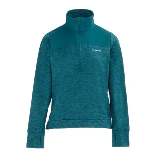 LA Gear - Sweatshirt für Damen, mit halbem Reißverschluss (Grün)