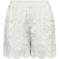 ONLY Shorts ONLSABI CLEO LIFE EMB SHORTS WVN, Cloud Dancer