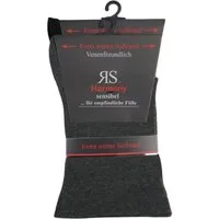 RS Harmony Socken Diabetikersocken extra weit breit Übergröße ohne Gummi für Problemfüße (2 Paar) Spitze und Ferse verstärkt