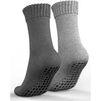 MEDOLY ABS-Socken Stoppersocken mit Wolle (2 Paar) Thermo Wintersocken für Damen & Herren mit Vollfrottee