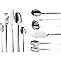 WMF Besteck-Set Sonic Besteck-Set, 66-teilig, Cromargan protect® (66-tlg), 12 Personen, Cromargan protect