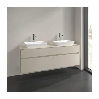 Villeroy und Boch Collaro Waschtischunterschrank C12300VN 160x54,8x50cm, für 2 Waschtische, cashmere grey