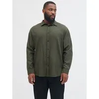 Jack & Jones PlusSize Langarmhemd JJECLASSIC MELANGE SHIRT L/S SN PLS