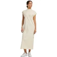 urbandreamz Jerseykleid Damen Kleid Shirt Long Extended Shoulder Lang geschnitten Langkleid
