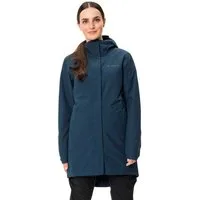 VAUDE Funktionsmantel WOMEN'S CYCLIST PADDED PARKA II wasserdicht, winddicht, atmungsaktiv, mit reflektierenden Details