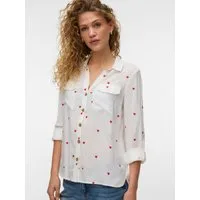 Vero Moda Hemdbluse VMBUMPY L/S SHIRT NEW WVN GA NOOS Viskose, regular fit
