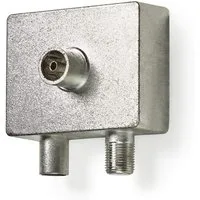 TronicXL SAT-Verteiler Breitband Multimedia-Aufsteckadapter IEC Coax Verteiler Kabelmodem TV