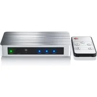 Primewire Audio / Video Matrix-Switch, 3-Port 4k UHD HDMI Switch, Verteiler mit Fernbedienung & Netzteil