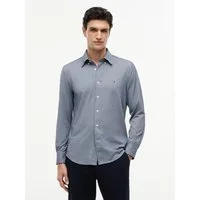 Tommy Hilfiger Langarmhemd PERFORMANCE PIQUE OXFORD Regular Fit Peformance Pique Oxford Casual