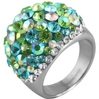 Adelia´s Fingerring Damen Ring aus Edelstahl mit Strass Steinchen