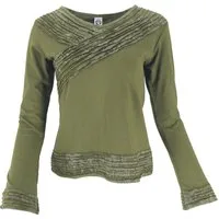 Guru-Shop Longsleeve Langarmshirt Boho-chic, Hare Krishna Mantra.. alternative Bekleidung