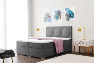 Boxspringbett Schlafzimmerbett TRAVIS 200x200cm in div. Farbvarianten