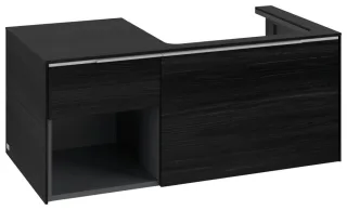 Villeroy & Boch Waschtischunterschrank Subway 3.0 C57100 1001x423x516mm 2 Ausz. Waschtisch re Black C57100AB