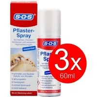 SOS Medizinisches Pflaster-Spray Set Wundreinigung Wundheilung Hygienespray (Desinfektion, Desinfektionsmittel für Hände und Haut, [- Wundversorgung Wundreinigung bei Verletzungen Wund-Spray)