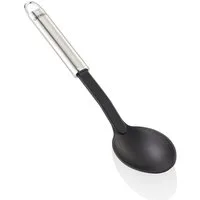 Leifheit Servierlöffel Gemüselöffel Nylon, Edelstahl, hitzebeständiges Nylon bis 160°C, Aufhängeöse