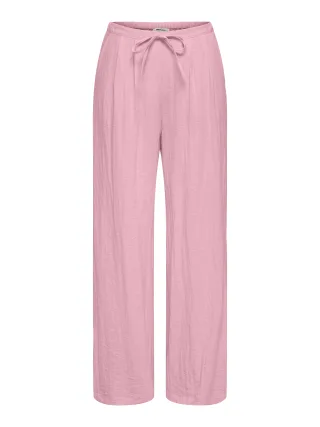 ONLY - ONLITA MW LINEN LOOK WIDE PANT TLR Romance Rose - Gr. - 32