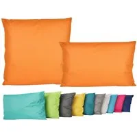JACK Dekokissen 2er Set Outdoor Lounge Deko Kissen Set 45x45cm + 30x50cm Inkl. Füllung, mit Lotus-Effekt, Robust, Strapazierfähig, für Innen & Außen geeignet