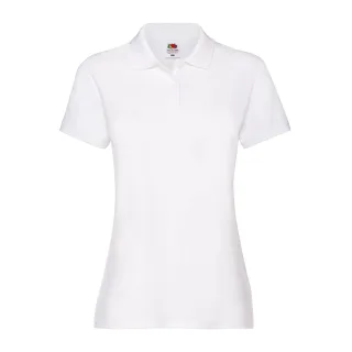Fruit of the Loom - "Premium" Poloshirt für Damen (Weiß)
