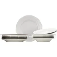 Rosenthal Geschirr-Set Maria Weiss Set 12tlg., Porzellan