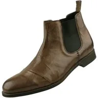 Sendra Boots 11329-Oyster Grigio Lucido Negro Stiefelette
