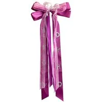 Nestler Schultüte Schleife, Rosa / Weiß, 23 x 50 cm, für Zuckertüte oder Geschenke