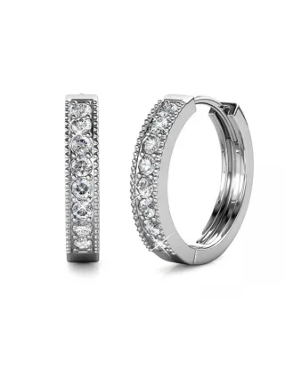 Eclat Ohrringe - Silber und Kristall