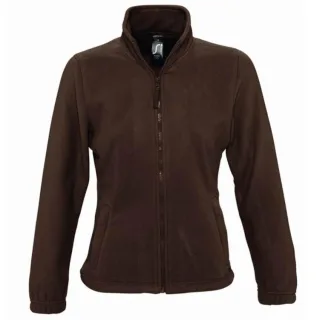 SOLS Womens/Ladies North Full Zip Fleece Jacke (Dark Chocolate)