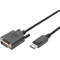 Adapterkabel DisplayPort > DVI-D schwarz, 5 Meter