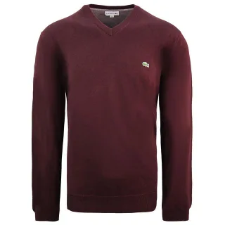 Lacoste Plain Herren Burgund Sweater