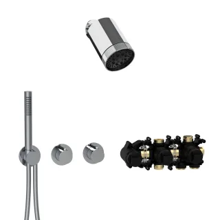 Herzbach MODUL7 Thermostat-Set T-SP3 SPOT Multi Chrom, 70.702721.1.01 70.702721.1.01