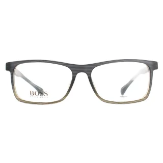 Hugo Boss Rectangulaire Hommes Grise Marron Pattern Boss 1084 / it