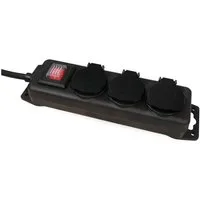 McPower Gartensteckdose MCPOWER Steckdosenleiste, 3-fach, Schalter, IP44, Außenbereich
