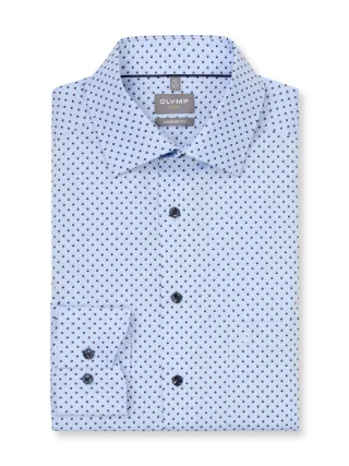 OLYMP - Comfort Fit: Businesshemd blau - Gr. - 43