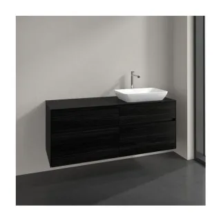 Villeroy und Boch Collaro Waschtischunterschrank C11800AB 140x54,8x50cm, Waschtisch rechts, black oak