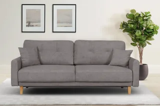 Home affaire 3-Sitzer "TRIPLO optionale Schlafsofa mit Bettkasten, Maße B/T/H: 215/100/89 cm" Wahlweise Bettfunktion - Liegefläche 145x191 cm, Rücken-, Zierkissen