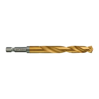 Milwaukee Metallbohrer SHOCKWAVE HSS-G TiN 10,0mm - 5 Stück - 4932478184