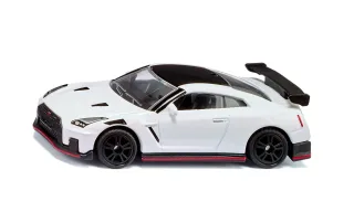 siku 1579 Nissan GT-R Nismo Spielzeug-Auto Metall/Kunststoff Schwarz/Weiß Mit Gummireifen und Heckflügel