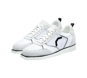 Triple20 Dartschuhe Textil Leder - Weiß Schwarz