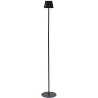 Brilliant LED Außen-Stehlampe Macobo, mehrere Helligkeitsstufen, LED fest integriert, Warmweiß, LED Akku-Leuchte, 125 cm, 340 lm, 3000 K, Touchdimmer, schwarz matt